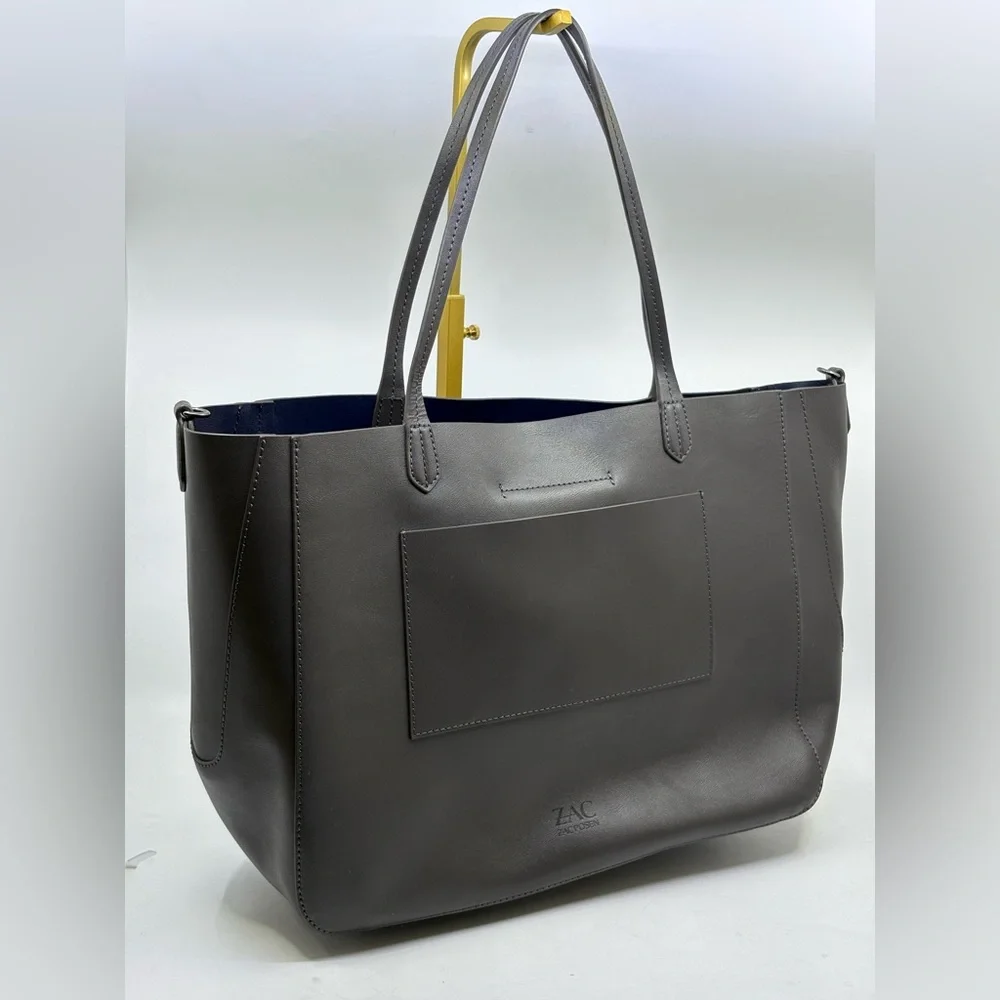 Zac Posen Eartha Folded tote handbag charcoal grey